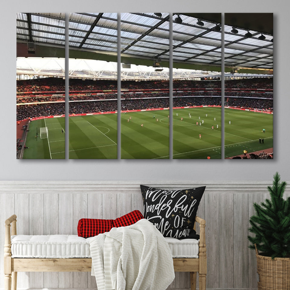 Emirates Stadium, Stadium Canvas, Sport Art, Gift for him,100 Multi Panels B, Canvas Prints Wall Art Decor
