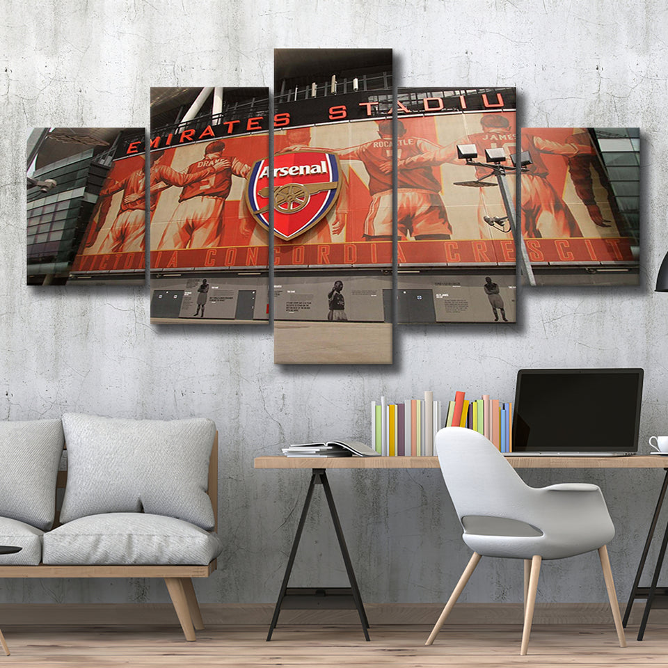 Emirates Stadium Wall Art Arsenal Stadium Canvas Prints Football Stadium,Multi Panels,Sport Stadium Art Prints, Fan Gift