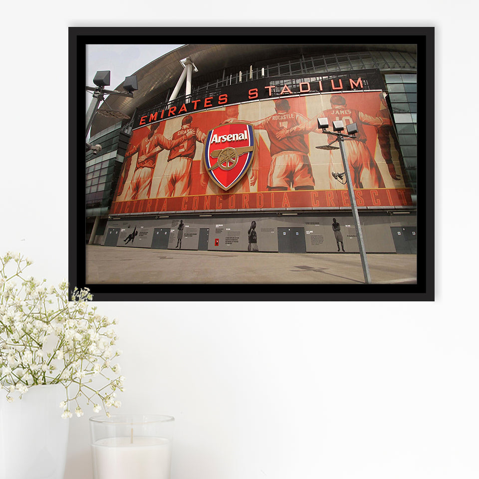 Emirates Stadium Wall Art Arsenal Stadium Framed Canvas Prints Football Stadium,Sport Stadium Art Prints, Fan Gift