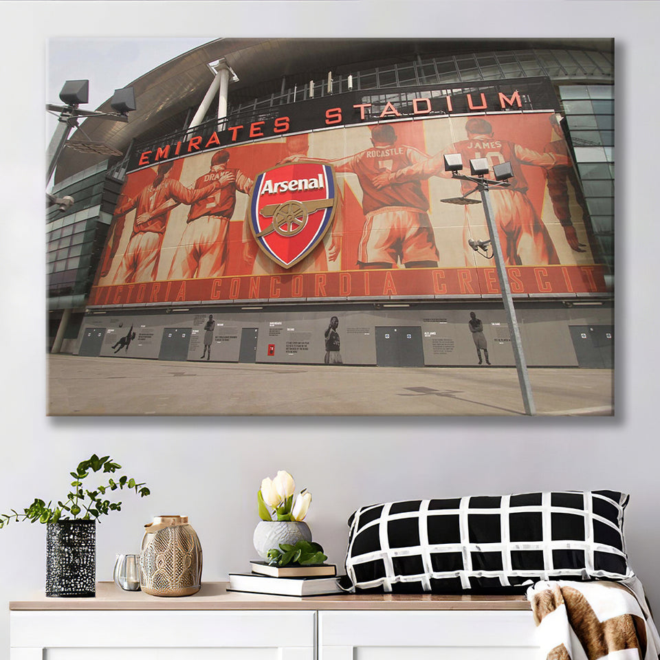 Emirates Stadium Wall Art Arsenal Stadium Canvas Prints Football Stadium,Sport Stadium Art Prints, Fan Gift, Wall Decor