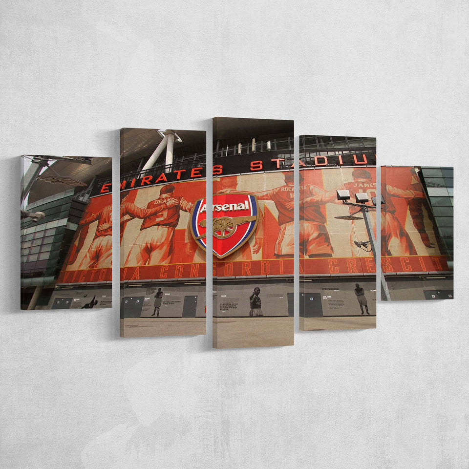 Emirates Stadium Wall Art Arsenal Stadium Canvas Prints Football Stadium,Multi Panels,Sport Stadium Art Prints, Fan Gift