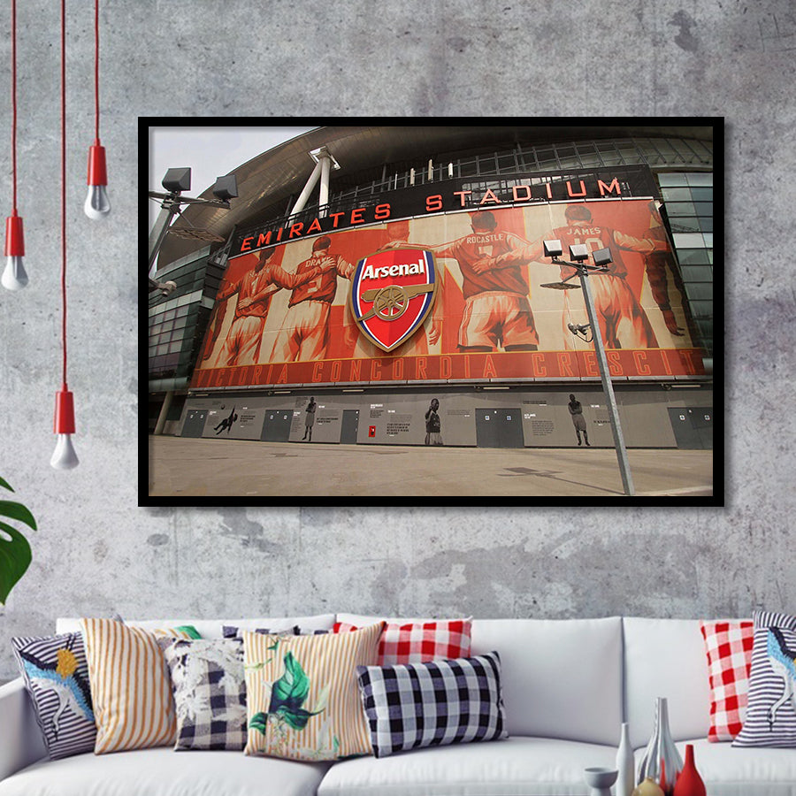 Emirates Stadium Wall Art Arsenal Stadium Art Prints Football Stadium,Sport Stadium Art Prints, Fan Gift, Wall Decor