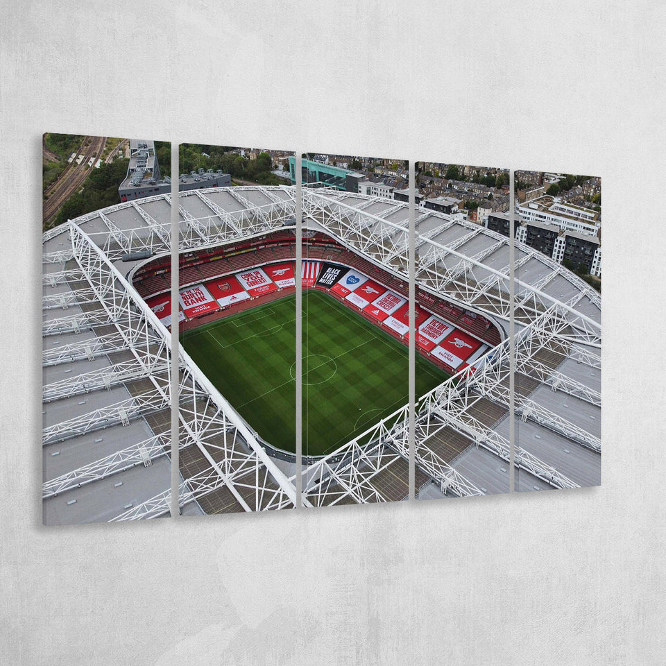 Emirates Stadium Wall Art Arsenal Stadium Canvas Prints London Poster,Multi Panels B,Sport Stadium Art Prints, Fan Gift