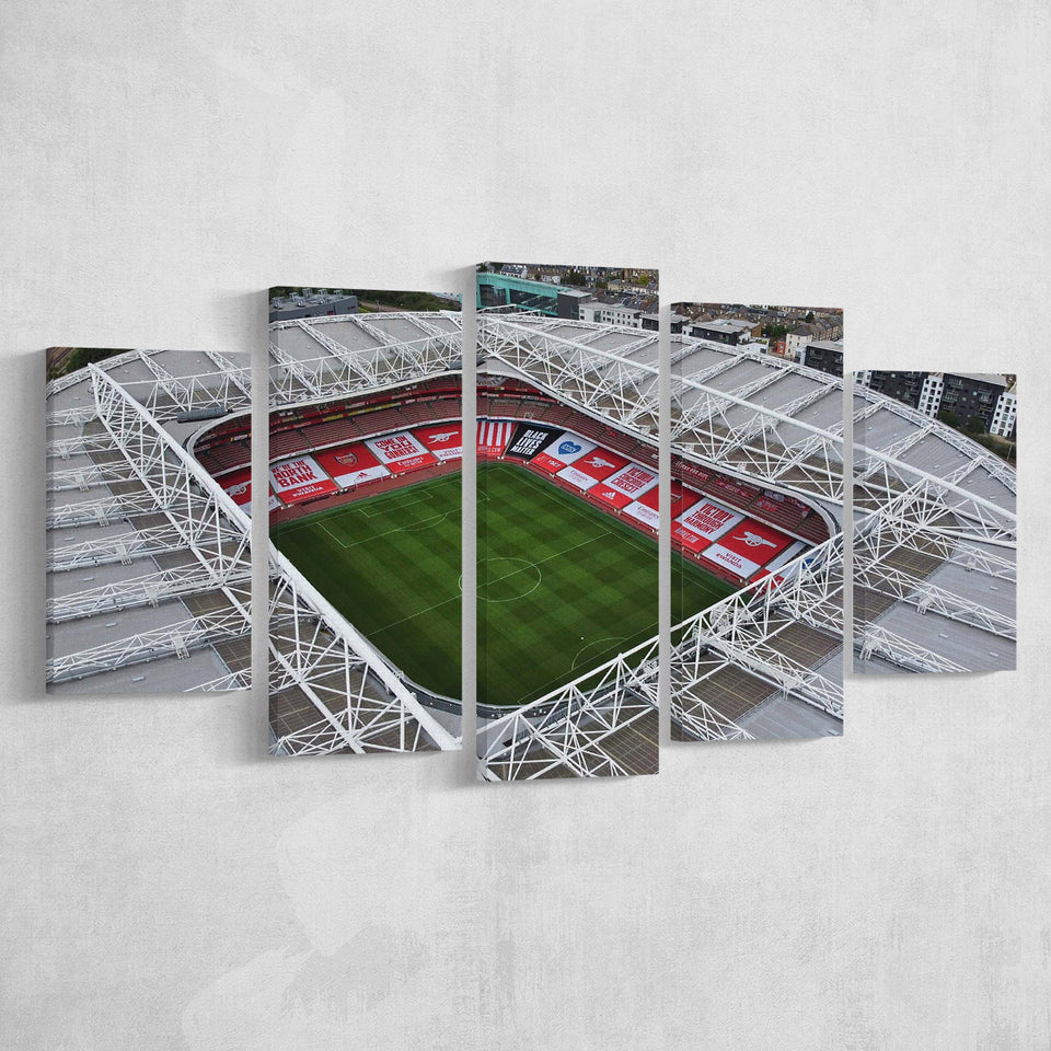 Emirates Stadium Wall Art Arsenal Stadium Canvas Prints London Poster,Multi Panels,Sport Stadium Art Prints, Fan Gift