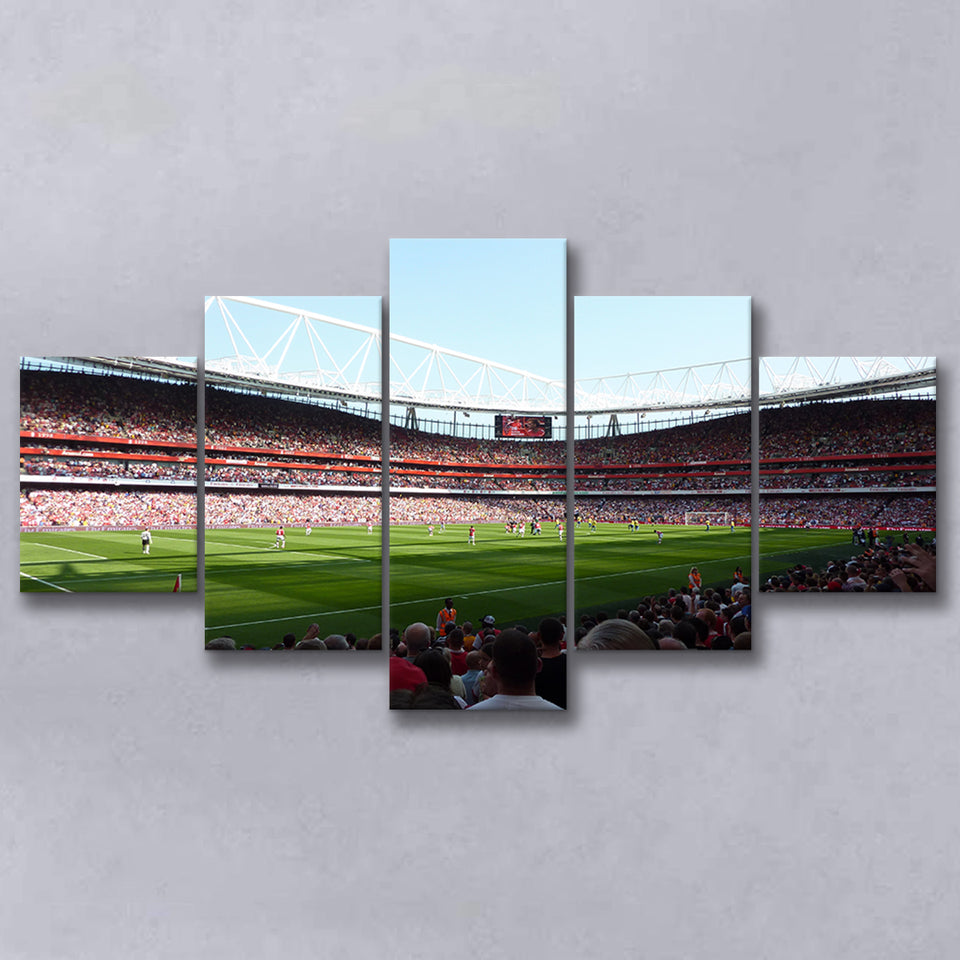 Emirates Stadium in Highbury, Stadium Canvas, Sport Art, Large Canvas, Multi Panels, Canvas Prints Wall Art Decor