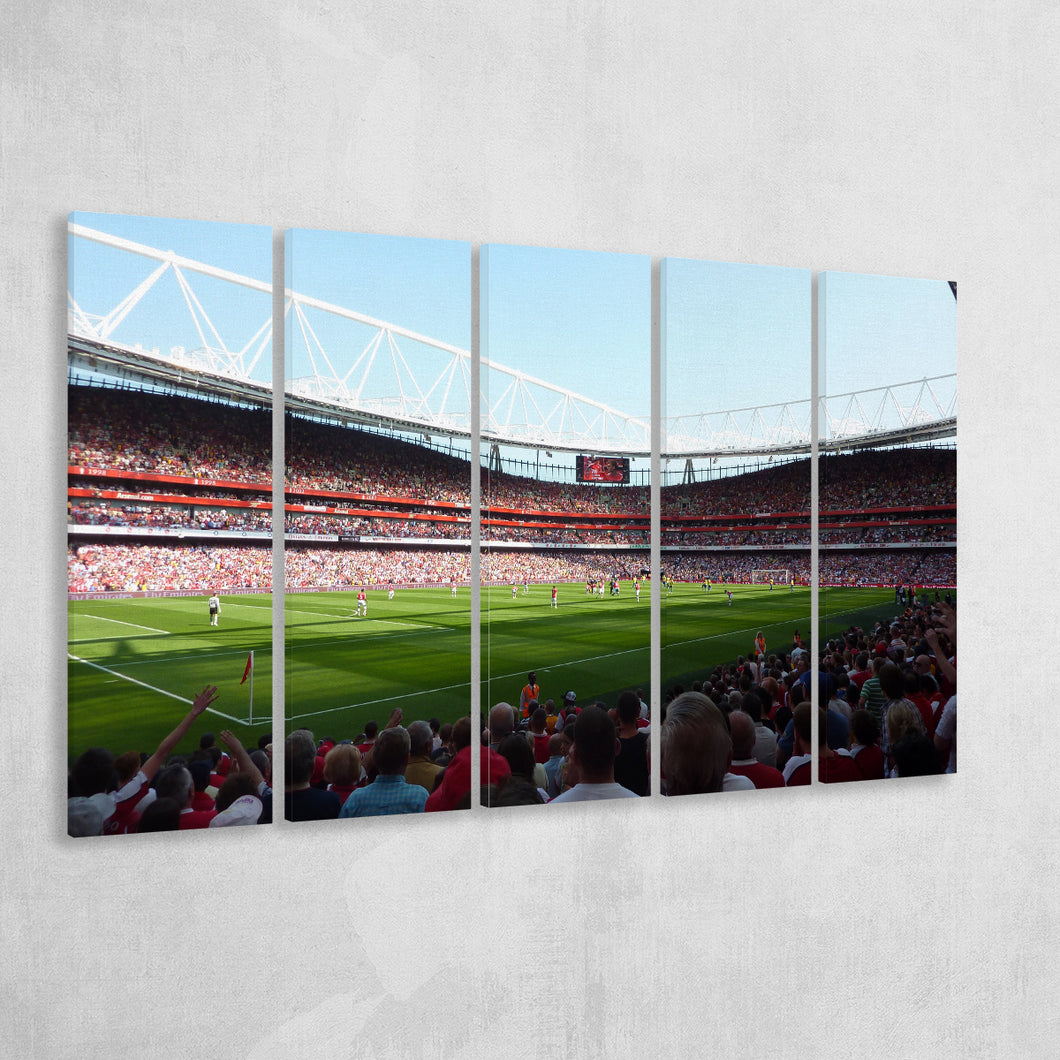 Emirates Stadium in Highbury, Stadium Canvas, Sport Art, Gift for him, Multi Panels B, Canvas Prints Wall Art Decor