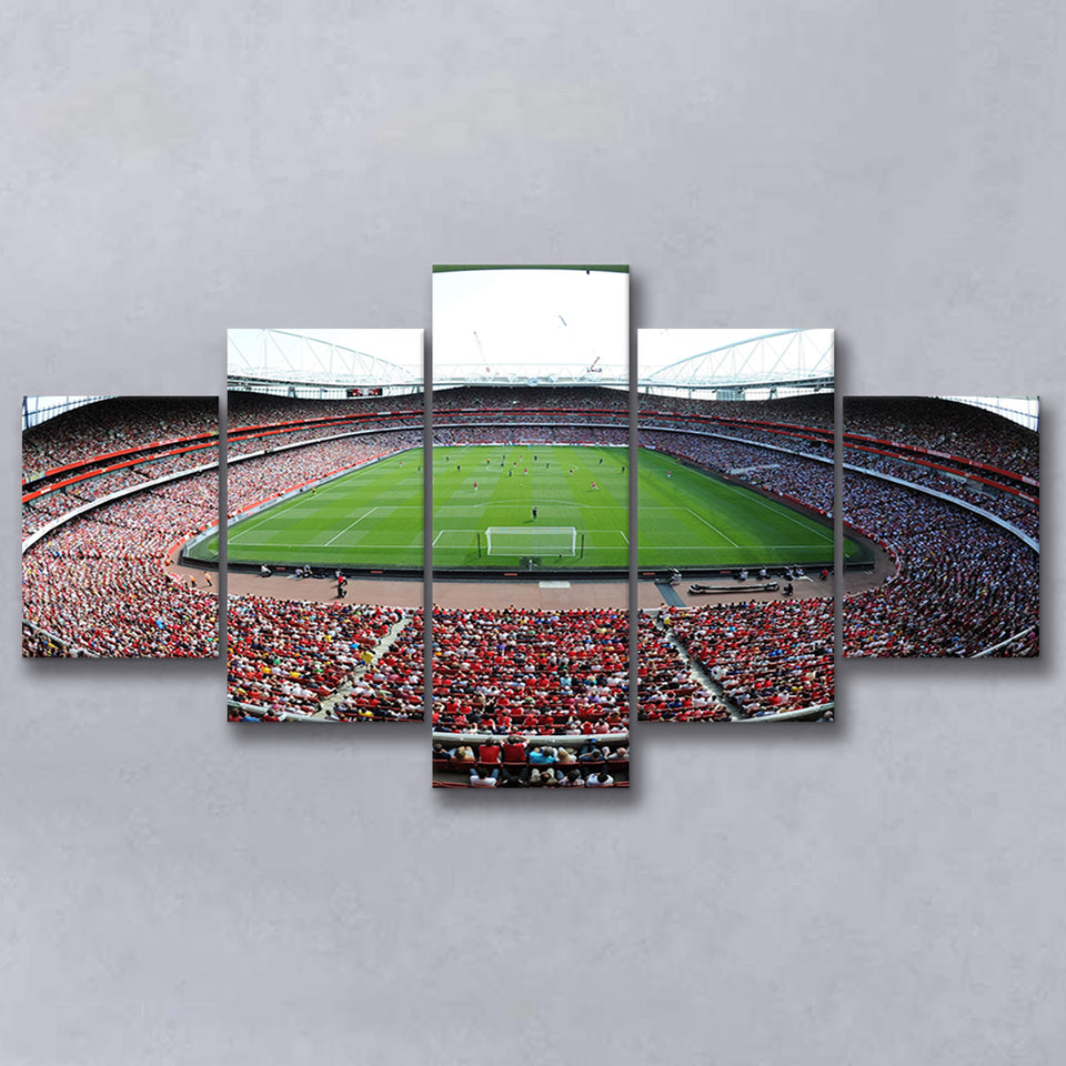 Emirates Stadium in London, Stadium Canvas, Sport Art, Large Canvas, Multi Panels, Canvas Prints Wall Art Decor