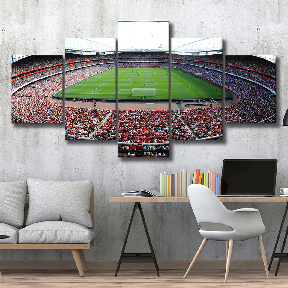 Emirates Stadium in London, Stadium Canvas, Sport Art, Large Canvas, Multi Panels, Canvas Prints Wall Art Decor