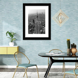 Empire State Building (New York City)-Black and white Art, Art Print, Plexiglass Cover