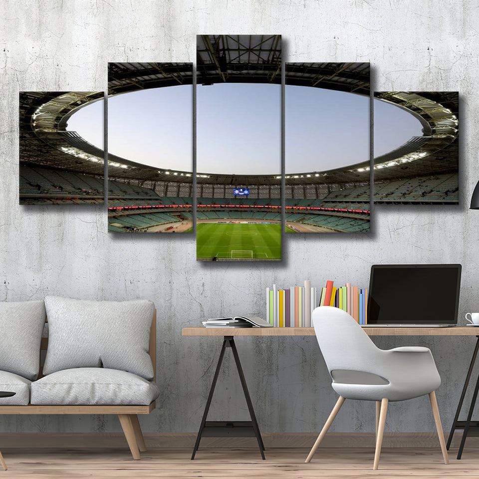 Empty Baku Olympic Stadium, Stadium Canvas, Sport Art, Large Canvas, Multi Panels, Canvas Prints Wall Art Decor