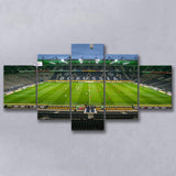 Empty Borussia Park, Stadium Canvas, Sport Art, Large Canvas, Multi Panels, Canvas Prints Wall Art Decor