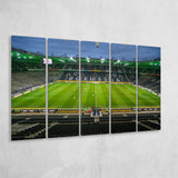 Empty Borussia Park, Stadium Canvas, Sport Art, Gift for him, Multi Panels B, Canvas Prints Wall Art Decor