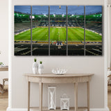 Empty Borussia Park, Stadium Canvas, Sport Art, Gift for him, Multi Panels B, Canvas Prints Wall Art Decor