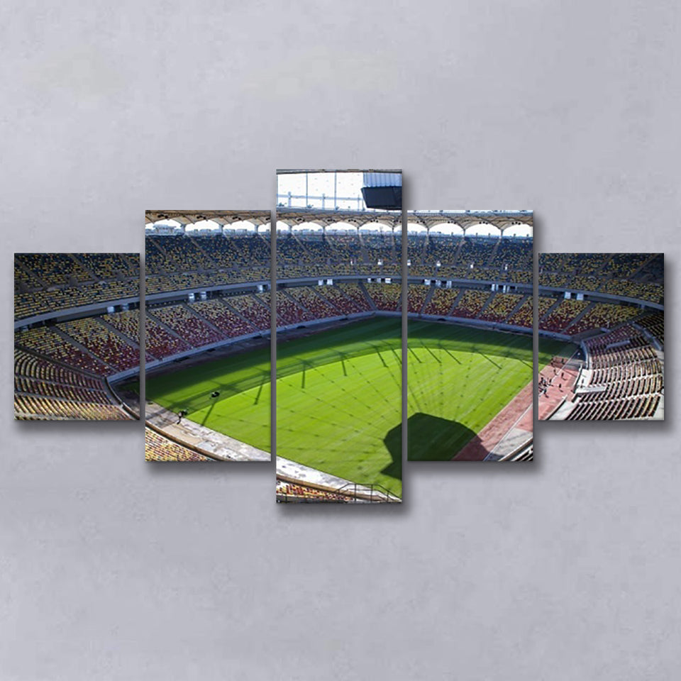 Empty Bucharest Stadium, Stadium Canvas, Sport Art, Large Canvas, Multi Panels, Canvas Prints Wall Art Decor