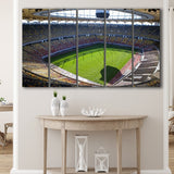 Empty Bucharest Stadium, Stadium Canvas, Sport Art, Gift for him, Multi Panels B, Canvas Prints Wall Art Decor