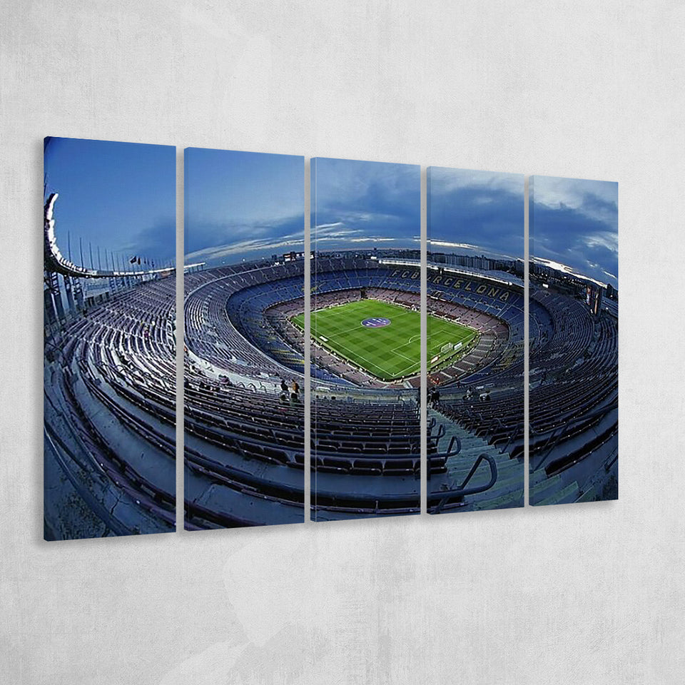 Empty Camp Nou, Stadium Canvas, Sport Art, Gift for him, Multi Panels B, Canvas Prints Wall Art Decor