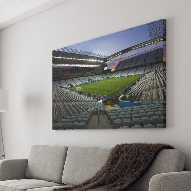 Empty Corinthians Stadium, Stadium Canvas, Sport Art, Gift for him, Fan Gift, Canvas Prints Wall Art Decor