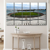 Empty Estadio Centenario, Stadium Canvas, Sport Art, Gift for him, Multi Panels B, Canvas Prints Wall Art Decor