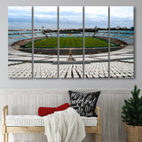 Empty Estadio Centenario, Stadium Canvas, Sport Art, Gift for him, Multi Panels B, Canvas Prints Wall Art Decor