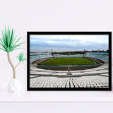 Empty Estadio Centenario, Stadium Canvas, Sport Art, Gift for him, Framed Art Prints Wall Art Decor, Framed Picture