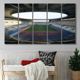Empty Estadio La Cartuja de Sevilla, Stadium Canvas, Sport Art, Gift for him, Multi Panels B, Canvas Prints Wall Art Decor