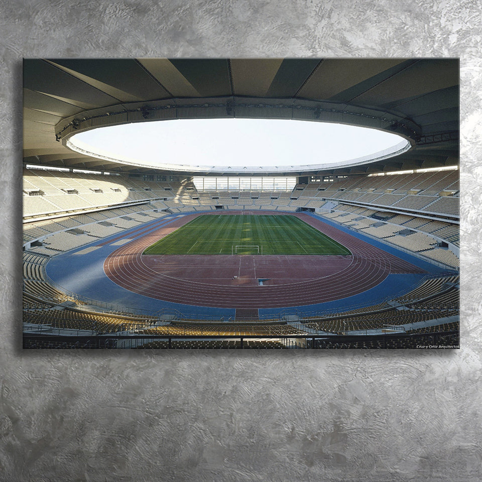 Empty Estadio La Cartuja de Sevilla, Stadium Canvas, Sport Art, Gift for him, Fan Gift, Canvas Prints Wall Art Decor