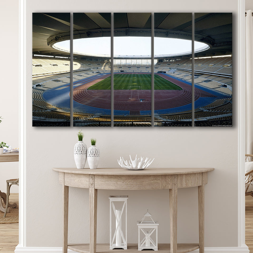 Empty Estadio La Cartuja de Sevilla, Stadium Canvas, Sport Art, Gift for him, Multi Panels B, Canvas Prints Wall Art Decor