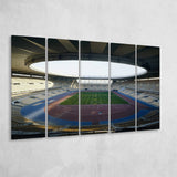 Empty Estadio La Cartuja de Sevilla, Stadium Canvas, Sport Art, Gift for him, Multi Panels B, Canvas Prints Wall Art Decor