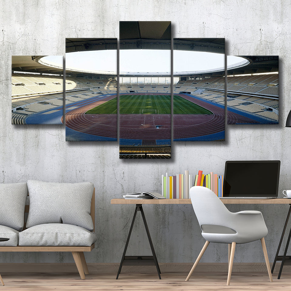Empty Estadio La Cartuja de Sevilla, Stadium Canvas, Sport Art, Large Canvas, Multi Panels, Canvas Prints Wall Art Decor