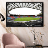 Empty Hampden Park, Stadium Canvas, Sport Art, Gift for him, Framed Canvas Prints Wall Art Decor, Framed Picture