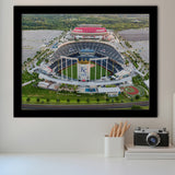 Empty Kauffman Stadium, Stadium Canvas, Sport Art, Gift for him, Framed Art Prints Wall Art Decor, Framed Picture