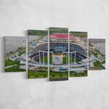 Empty Kauffman Stadium, Stadium Canvas, Sport Art, Large Canvas, Multi Panels, Canvas Prints Wall Art Decor