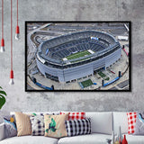 Empty MetLife Stadium, Stadium Canvas, Sport Art, Gift for him, Framed Art Prints Wall Art Decor, Framed Picture