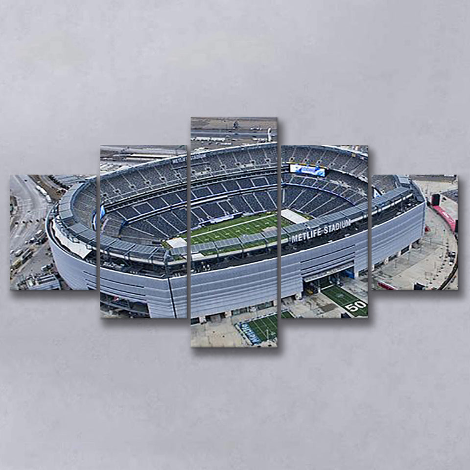 Empty MetLife Stadium, Stadium Canvas, Sport Art, Large Canvas, Multi Panels, Canvas Prints Wall Art Decor