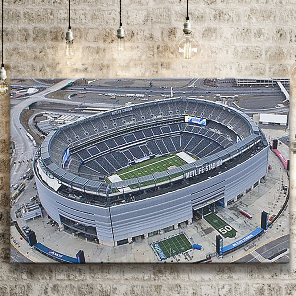Empty MetLife Stadium, Stadium Canvas, Sport Art, Gift for him, Fan Gift, Canvas Prints Wall Art Decor