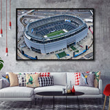 Empty MetLife Stadium, Stadium Canvas, Sport Art, Gift for him, Framed Canvas Prints Wall Art Decor, Framed Picture