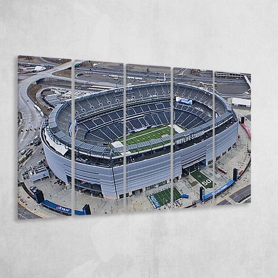 Empty MetLife Stadium, Stadium Canvas, Sport Art, Gift for him, Multi Panels B, Canvas Prints Wall Art Decor