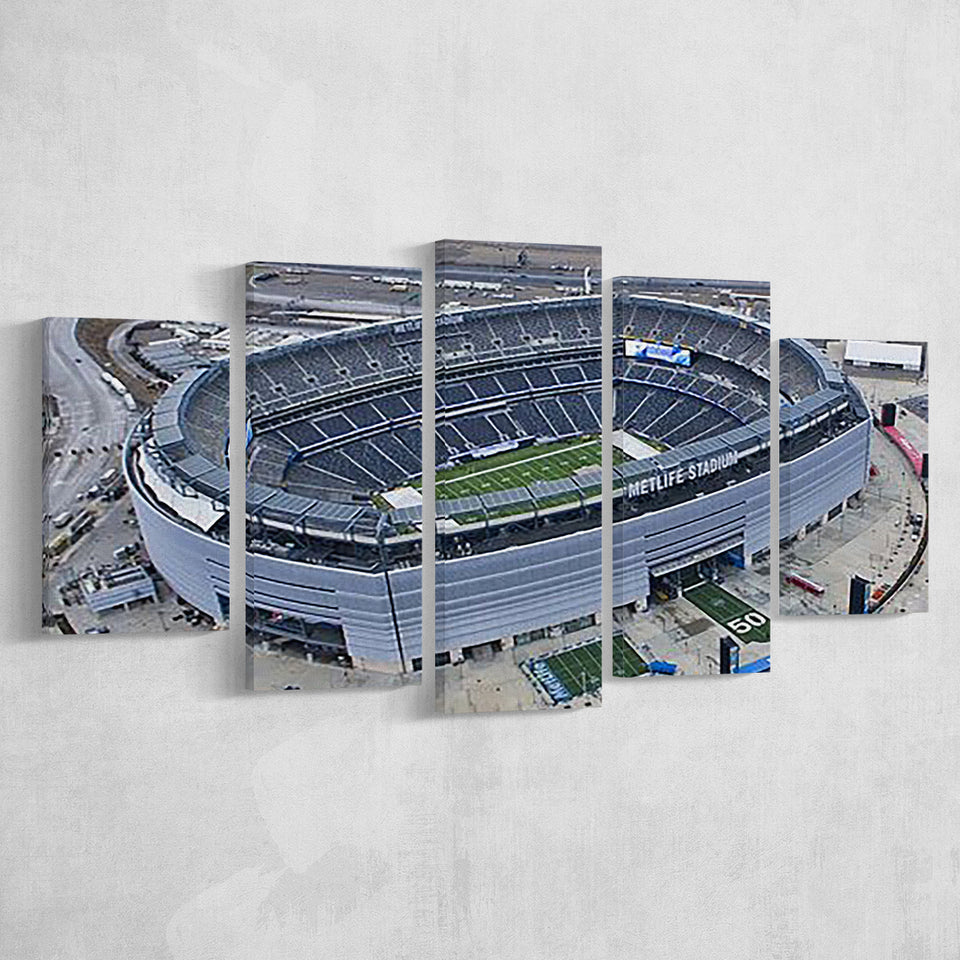 Empty MetLife Stadium, Stadium Canvas, Sport Art, Large Canvas, Multi Panels, Canvas Prints Wall Art Decor