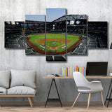 Empty Stadium at Globe Life Field, Stadium Canvas, Sport Art, Large Canvas, Multi Panels, Canvas Prints Wall Art Decor