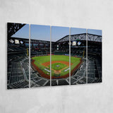 Empty Stadium at Globe Life Field, Stadium Canvas, Sport Art, Gift for him, Multi Panels B, Canvas Prints Wall Art Decor