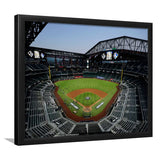 Empty Stadium at Globe Life Field, Stadium Canvas, Sport Art, Gift for him, Framed Art Prints Wall Art Decor, Framed Picture