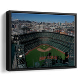 Empty Stadium of Oracle Park, Stadium Canvas, Sport Art, Gift for him, Framed Canvas Prints Wall Art Decor, Framed Picture