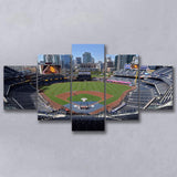 Empty Stadium of Petco Park, Stadium Canvas, Sport Art, Large Canvas, Multi Panels, Canvas Prints Wall Art Decor