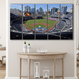 Empty Stadium of Petco Park, Stadium Canvas, Sport Art, Gift for him, Multi Panels B, Canvas Prints Wall Art Decor