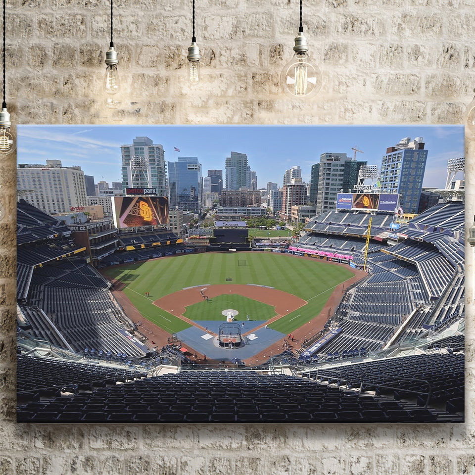 Empty Stadium of Petco Park, Stadium Canvas, Sport Art, Gift for him, Fan Gift, Canvas Prints Wall Art Decor