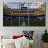 Empty Veltins Arena, Stadium Canvas, Sport Art, Gift for him, Multi Panels B, Canvas Prints Wall Art Decor