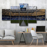 Empty Veltins Arena, Stadium Canvas, Sport Art, Large Canvas, Multi Panels, Canvas Prints Wall Art Decor