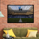 Empty Veltins Arena, Stadium Canvas, Sport Art, Gift for him, Framed Art Prints Wall Art Decor, Framed Picture