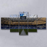 Empty Veltins Arena, Stadium Canvas, Sport Art, Large Canvas, Multi Panels, Canvas Prints Wall Art Decor