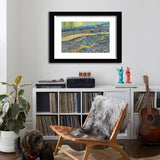 Enclosed Field With Ploughman. Saint-Rémy By Vincent Van Gogh-Canvas art,Art Print,Frame art,Plexiglass cover